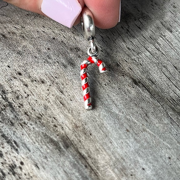 Pandora Candy Cane Dangle Charm - Picture 2 of 4